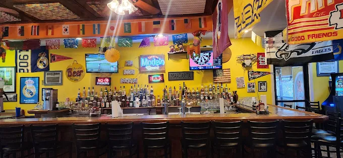 The festive bar at Maracas Mexican Restaurant